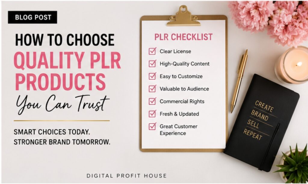 How To Choose Quality PLR Products