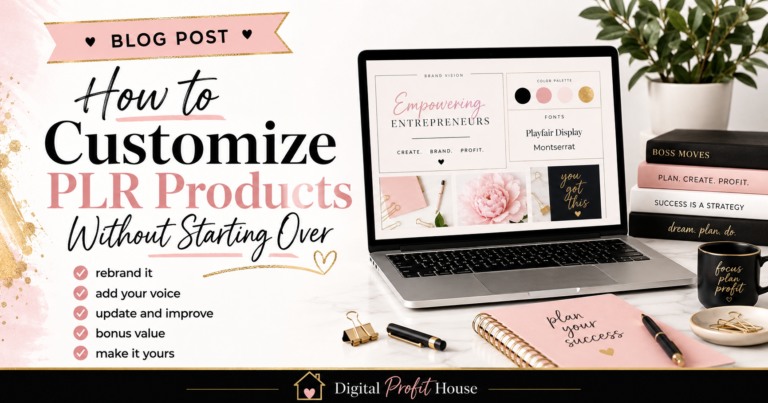 How To Customize PLR products