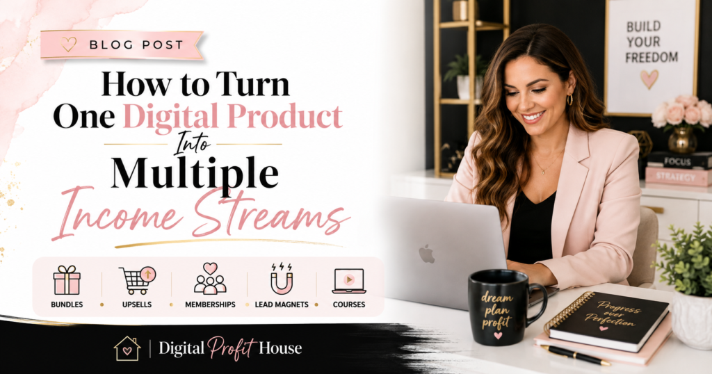 How To Turn One Digital Product Into Multiple Income Streams