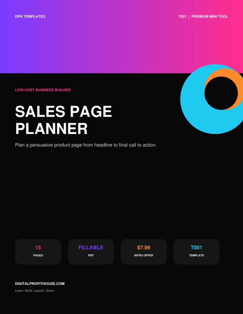Sales Page Planner