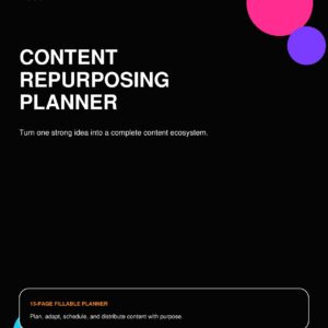 Content Repurposing Planner